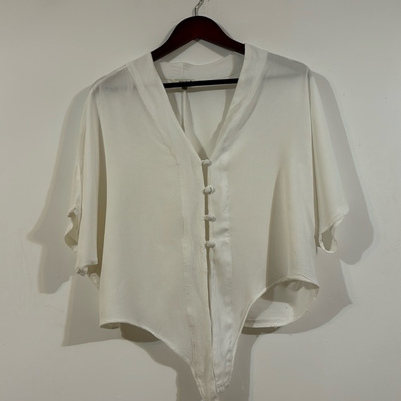 Sim & Sam White Blouse - Picture 1 of 8